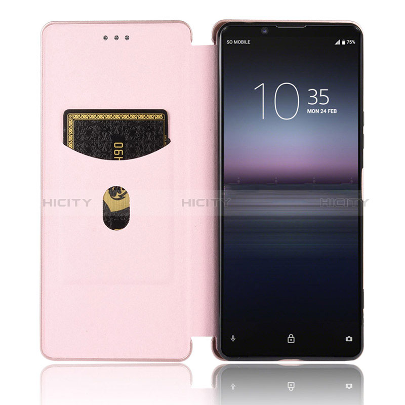 Handytasche Stand Schutzhülle Flip Leder Hülle L04Z für Sony Xperia 1 II groß