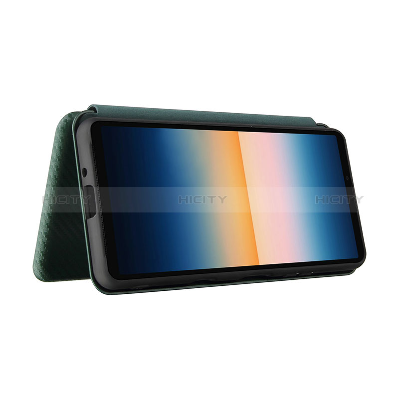 Handytasche Stand Schutzhülle Flip Leder Hülle L04Z für Sony Xperia 10 III groß