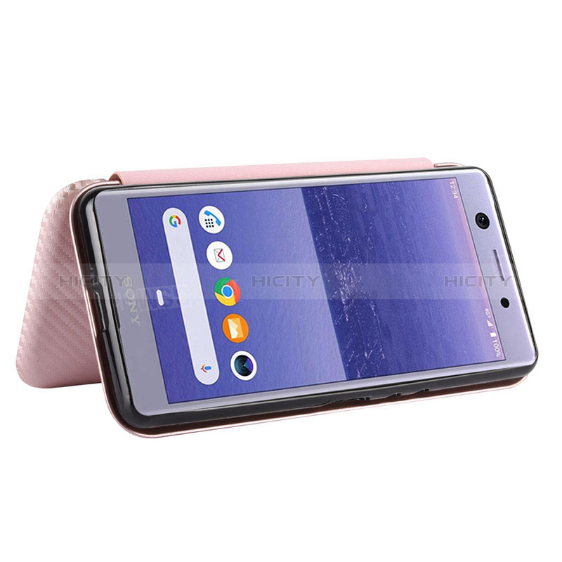 Handytasche Stand Schutzhülle Flip Leder Hülle L04Z für Sony Xperia Ace groß