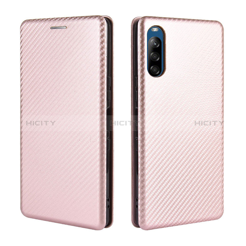 Handytasche Stand Schutzhülle Flip Leder Hülle L04Z für Sony Xperia L4 Rosegold