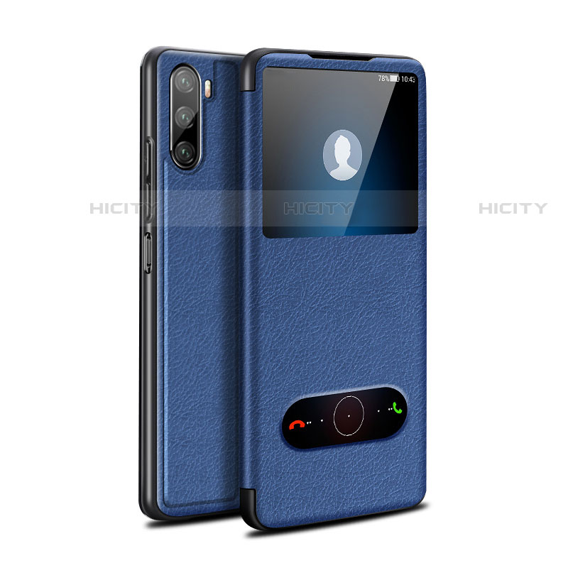 Handytasche Stand Schutzhülle Flip Leder Hülle L05 für Huawei Mate 40 Lite 5G Blau