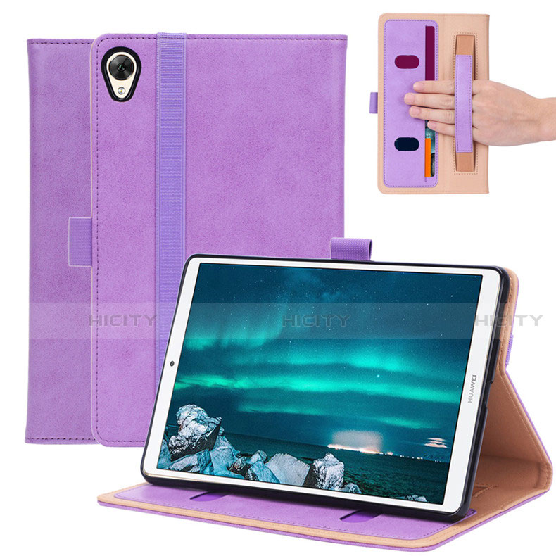 Handytasche Stand Schutzhülle Flip Leder Hülle L05 für Huawei MediaPad M6 8.4 Violett