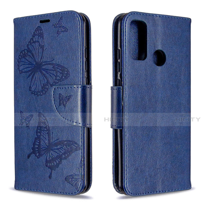 Handytasche Stand Schutzhülle Flip Leder Hülle L05 für Huawei Nova Lite 3 Plus Blau