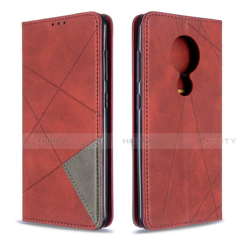 Handytasche Stand Schutzhülle Flip Leder Hülle L05 für Nokia 7.2 Rot