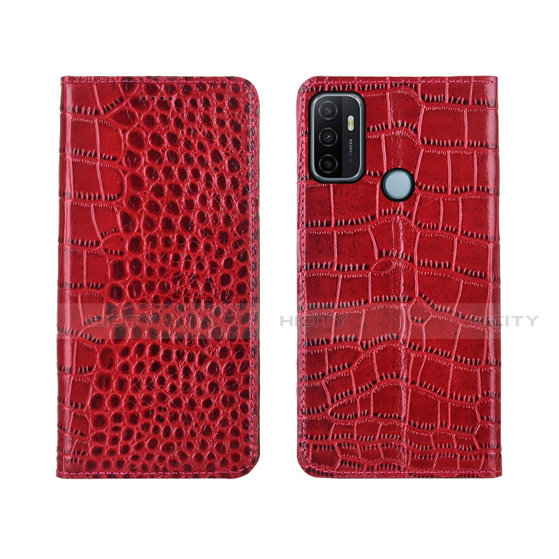 Handytasche Stand Schutzhülle Flip Leder Hülle L05 für Oppo A33 Rot