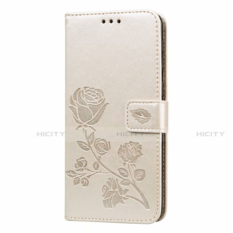 Handytasche Stand Schutzhülle Flip Leder Hülle L05 für Samsung Galaxy M31 Gold