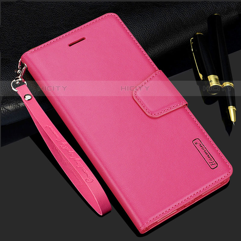 Handytasche Stand Schutzhülle Flip Leder Hülle L05 für Samsung Galaxy S21 5G Pink Plus