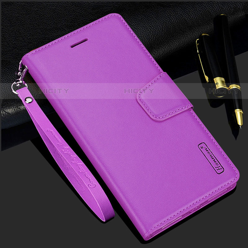 Handytasche Stand Schutzhülle Flip Leder Hülle L05 für Samsung Galaxy S21 Plus 5G Violett Plus