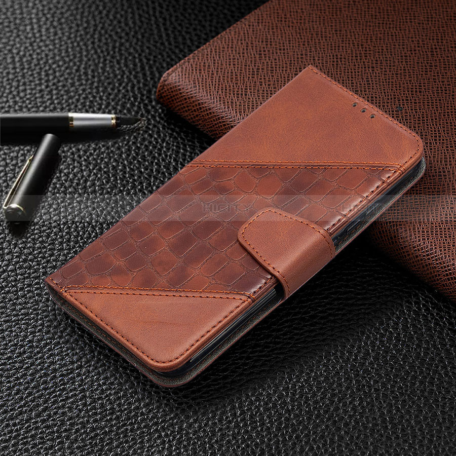 Handytasche Stand Schutzhülle Flip Leder Hülle L05 für Xiaomi Redmi 9 India Braun