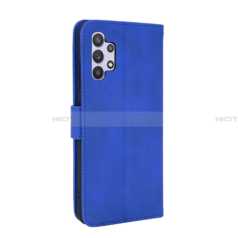 Handytasche Stand Schutzhülle Flip Leder Hülle L05Z für Samsung Galaxy A32 5G Blau