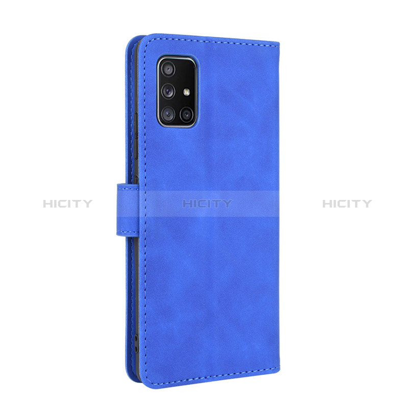 Handytasche Stand Schutzhülle Flip Leder Hülle L05Z für Samsung Galaxy A71 4G A715 Blau Plus