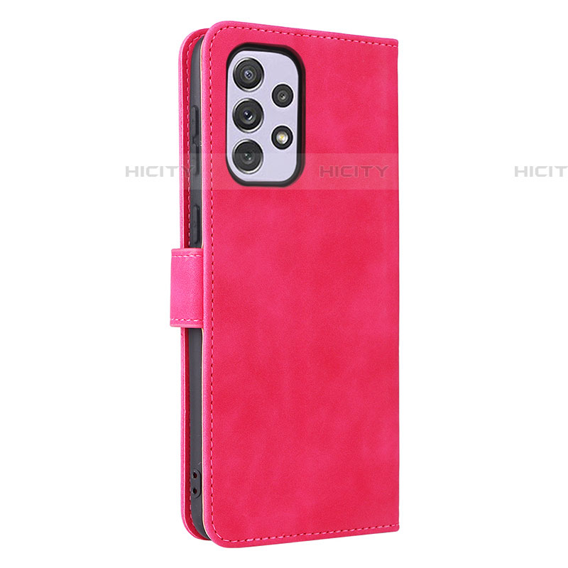 Handytasche Stand Schutzhülle Flip Leder Hülle L05Z für Samsung Galaxy A73 5G Pink Plus