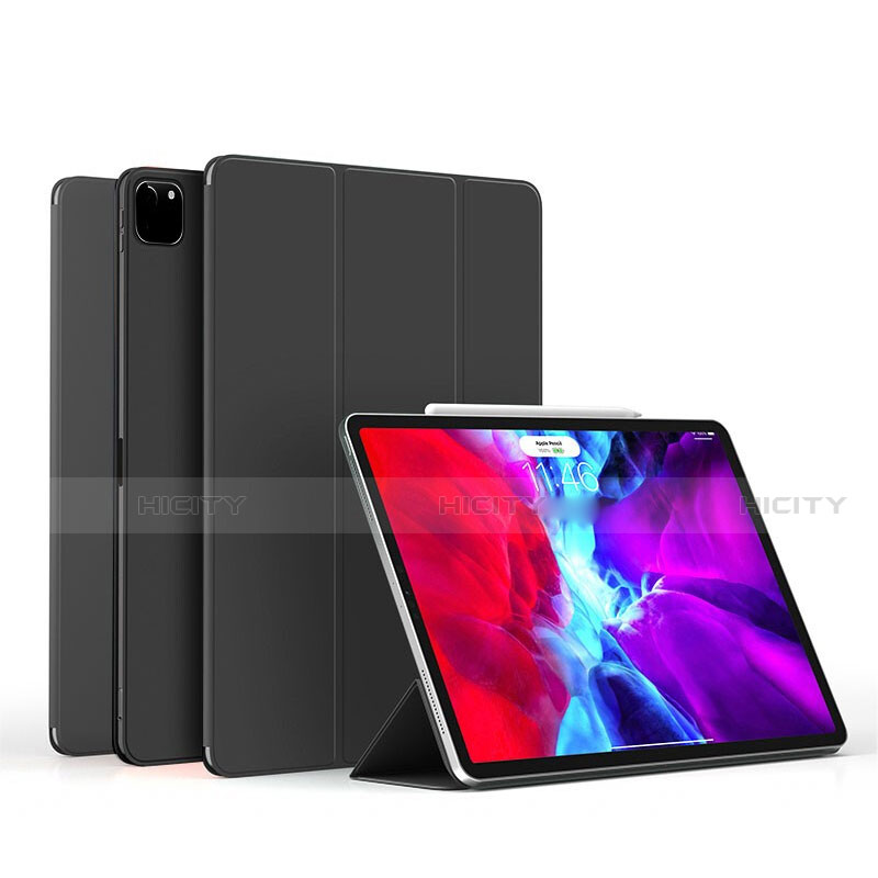 Handytasche Stand Schutzhülle Flip Leder Hülle L06 für Apple iPad Pro 11 (2020) Schwarz