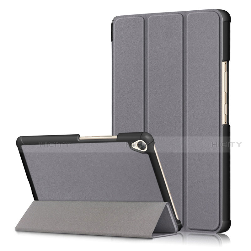 Handytasche Stand Schutzhülle Flip Leder Hülle L06 für Huawei MediaPad M6 8.4 Grau