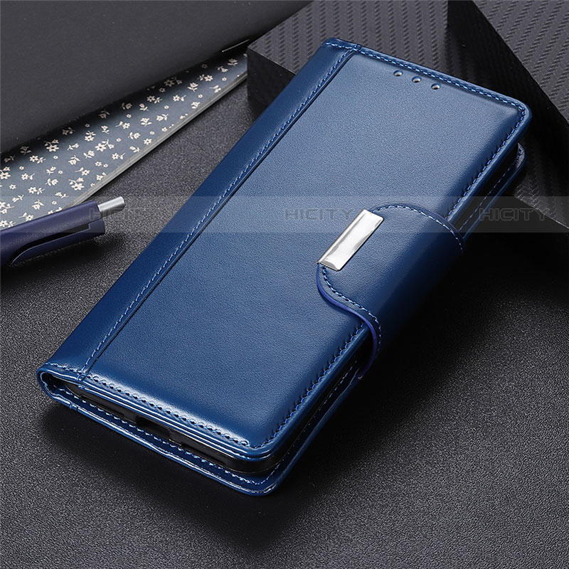 Handytasche Stand Schutzhülle Flip Leder Hülle L06 für Huawei Y7p Blau Plus