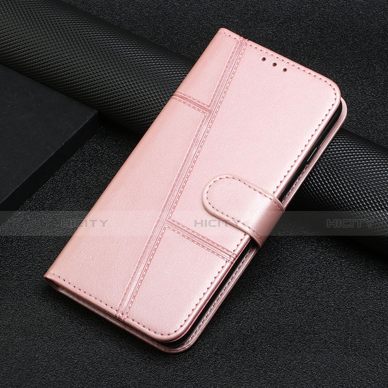 Handytasche Stand Schutzhülle Flip Leder Hülle L06 für Motorola Moto Edge S Pro 5G Rosegold