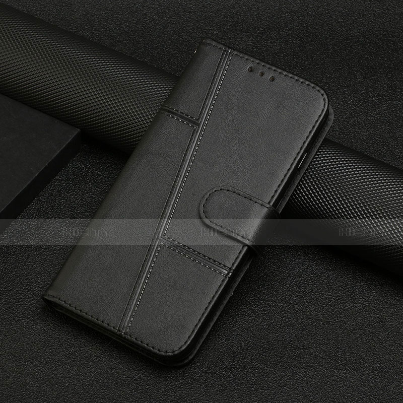 Handytasche Stand Schutzhülle Flip Leder Hülle L06 für Motorola Moto Edge S Pro 5G Schwarz