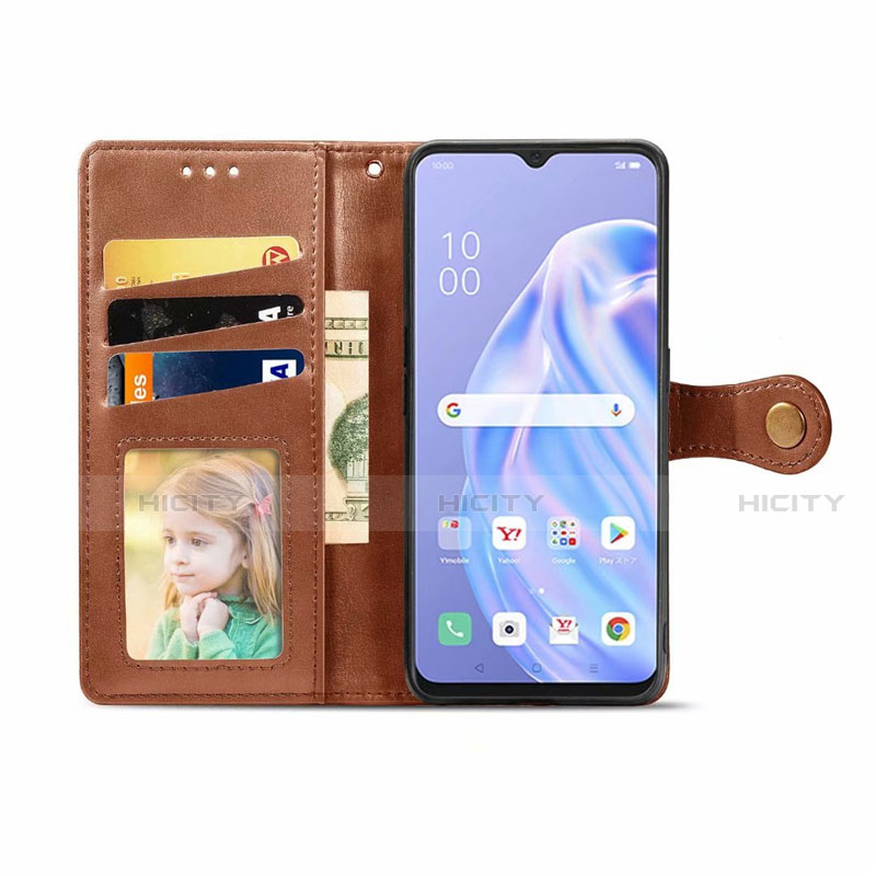 Handytasche Stand Schutzhülle Flip Leder Hülle L06 für Oppo Reno3 A