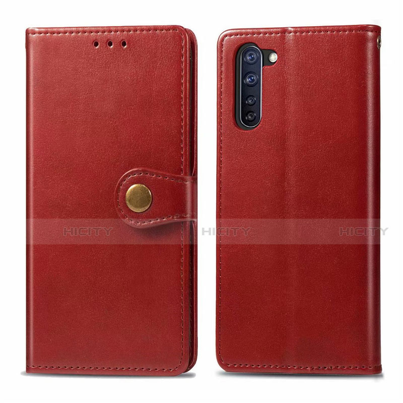 Handytasche Stand Schutzhülle Flip Leder Hülle L06 für Oppo Reno3 A Rot