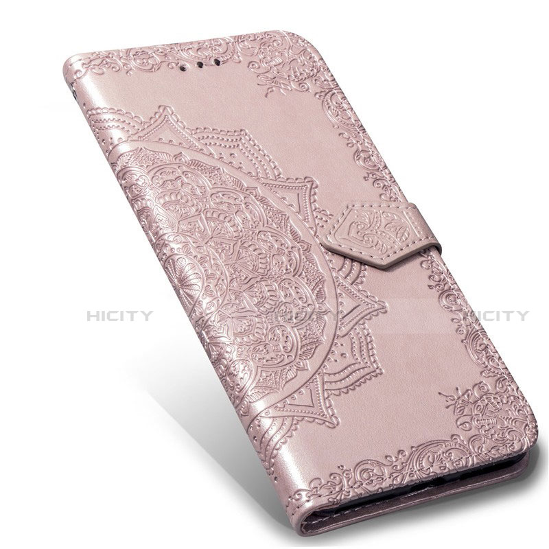 Handytasche Stand Schutzhülle Flip Leder Hülle L06 für Realme 6 Pro Rosegold