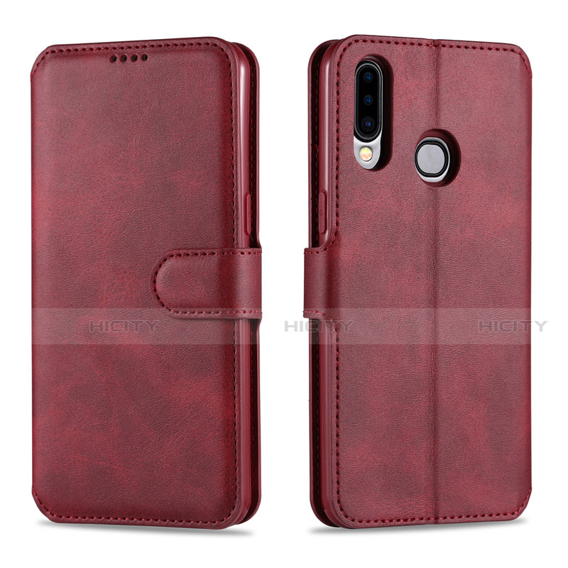 Handytasche Stand Schutzhülle Flip Leder Hülle L06 für Samsung Galaxy A20s Rot Plus