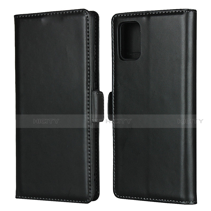 Handytasche Stand Schutzhülle Flip Leder Hülle L06 für Samsung Galaxy A51 4G Schwarz