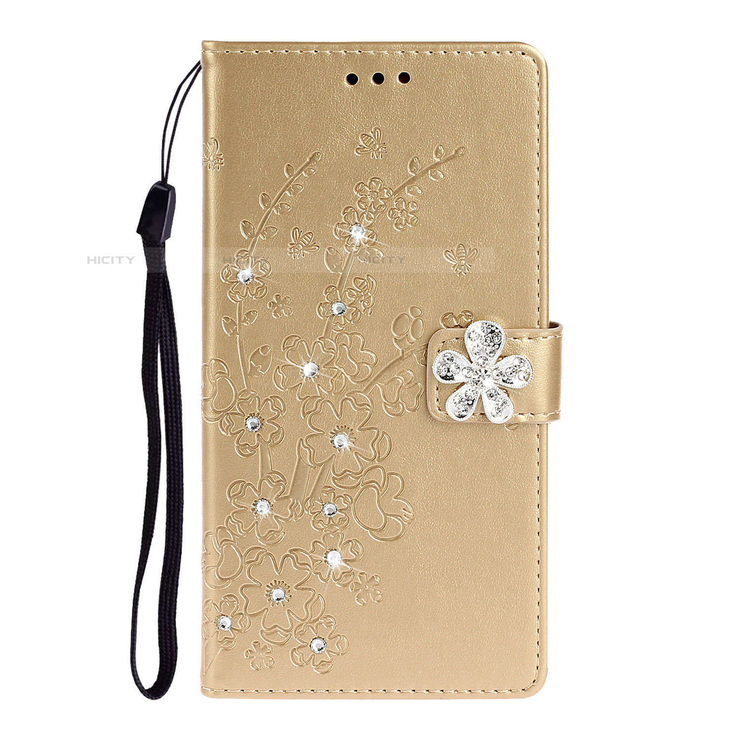 Handytasche Stand Schutzhülle Flip Leder Hülle L06 für Samsung Galaxy A51 5G Gold Plus