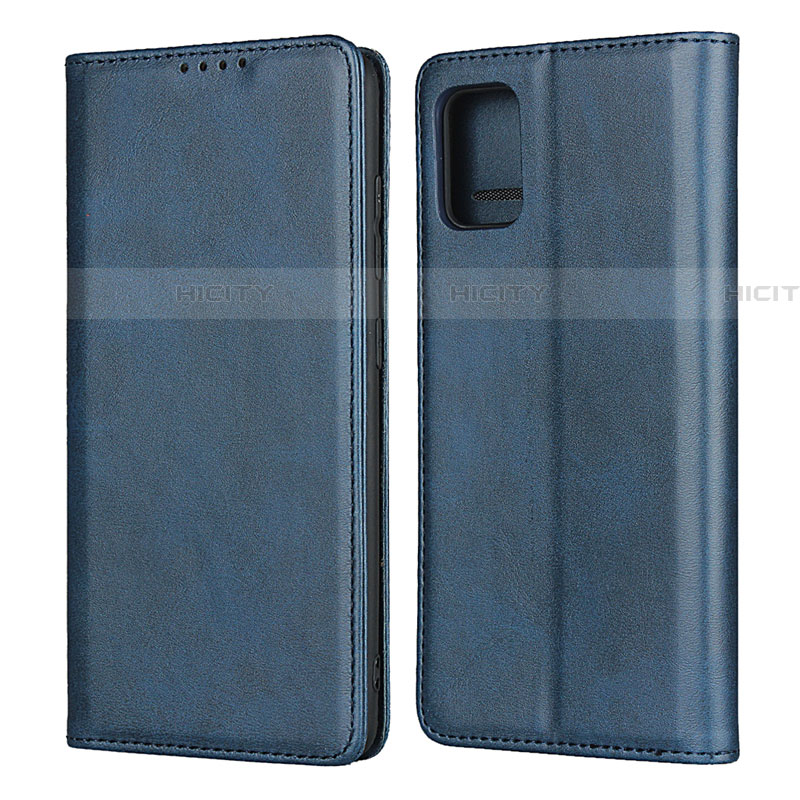 Handytasche Stand Schutzhülle Flip Leder Hülle L06 für Samsung Galaxy A71 5G Blau Plus