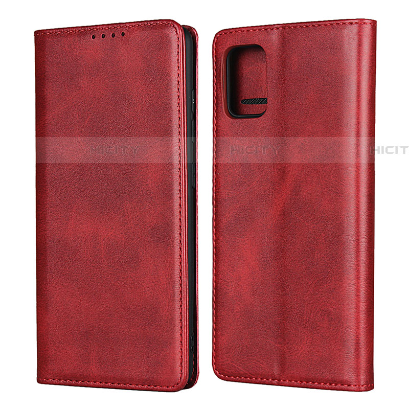 Handytasche Stand Schutzhülle Flip Leder Hülle L06 für Samsung Galaxy A71 5G Rot