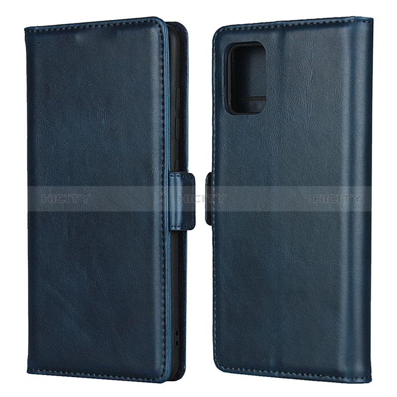 Handytasche Stand Schutzhülle Flip Leder Hülle L06 für Samsung Galaxy M40S Blau Plus