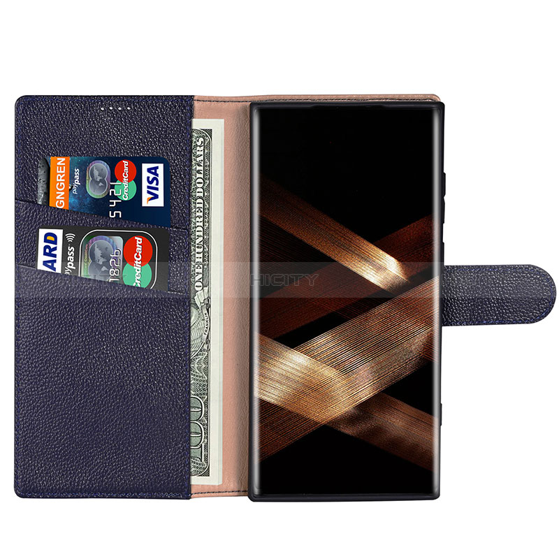 Handytasche Stand Schutzhülle Flip Leder Hülle L06 für Samsung Galaxy S24 Ultra 5G