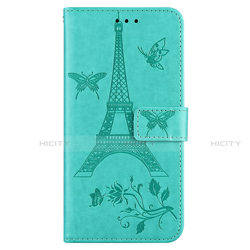 Handytasche Stand Schutzhülle Flip Leder Hülle L06 für Sony Xperia 8 Lite Cyan