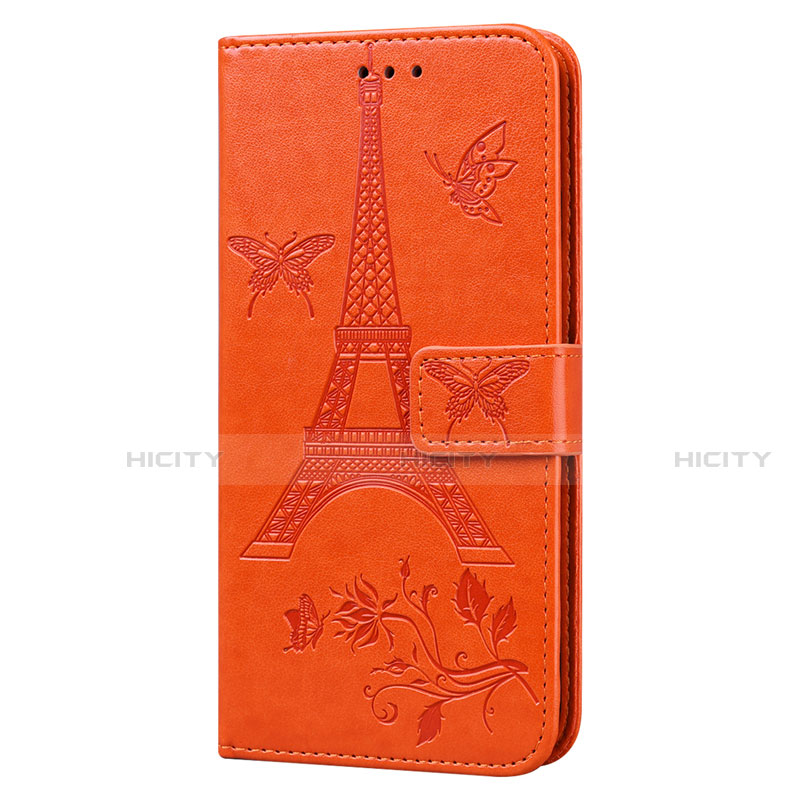 Handytasche Stand Schutzhülle Flip Leder Hülle L06 für Sony Xperia 8 Lite Orange