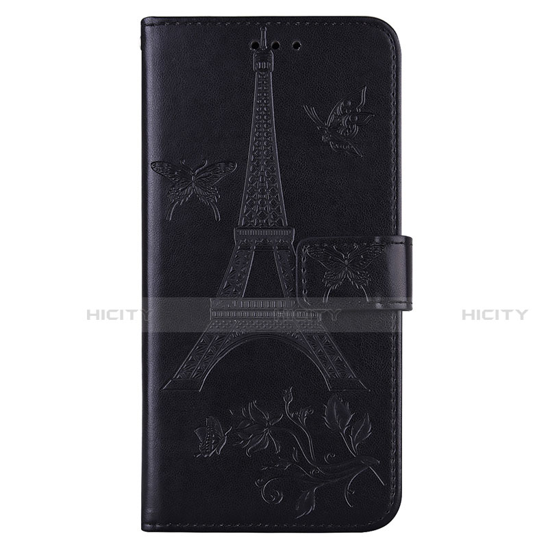 Handytasche Stand Schutzhülle Flip Leder Hülle L06 für Sony Xperia 8 Lite Schwarz