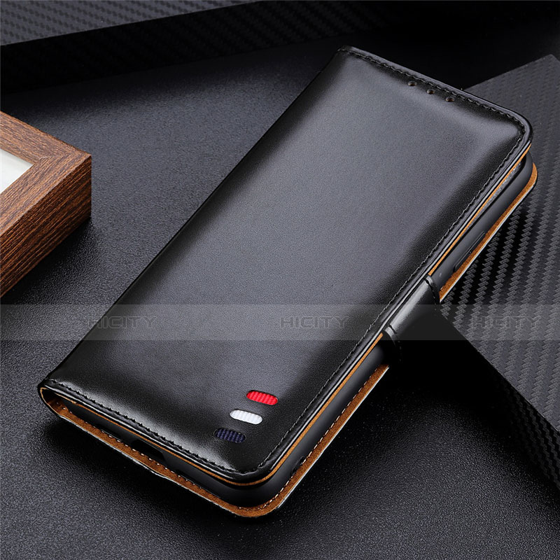 Handytasche Stand Schutzhülle Flip Leder Hülle L06 für Xiaomi Mi Note 10 Lite Schwarz