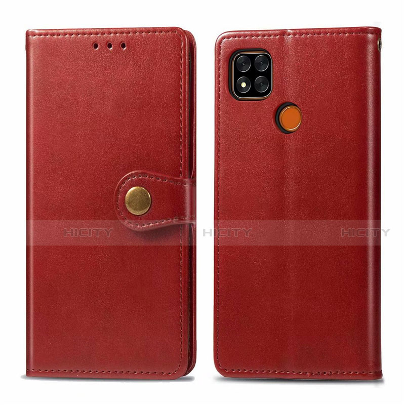 Handytasche Stand Schutzhülle Flip Leder Hülle L06 für Xiaomi Redmi 9C NFC Rot