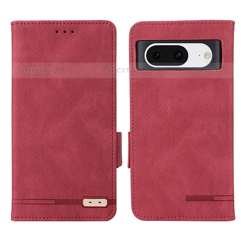 Handytasche Stand Schutzhülle Flip Leder Hülle L06Z für Google Pixel 8 5G Rot