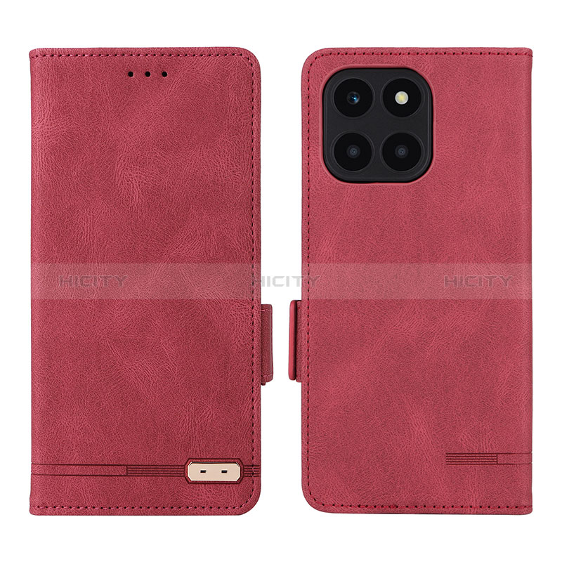 Handytasche Stand Schutzhülle Flip Leder Hülle L06Z für Huawei Honor X8b Rot Plus