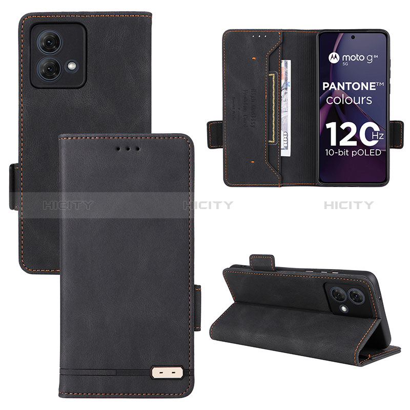 Handytasche Stand Schutzhülle Flip Leder Hülle L06Z für Motorola Moto G84 5G groß