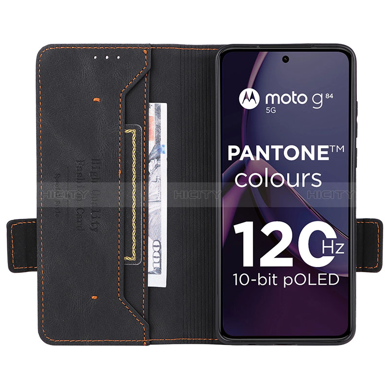 Handytasche Stand Schutzhülle Flip Leder Hülle L06Z für Motorola Moto G84 5G groß