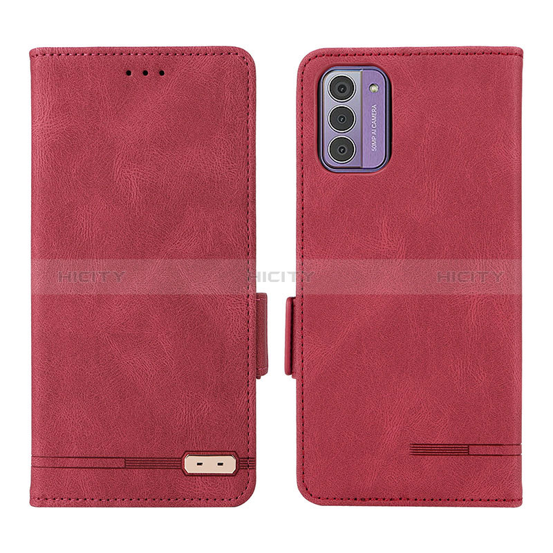 Handytasche Stand Schutzhülle Flip Leder Hülle L06Z für Nokia G42 5G Rot Plus