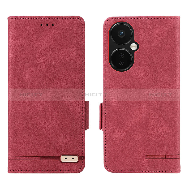 Handytasche Stand Schutzhülle Flip Leder Hülle L06Z für OnePlus Nord CE 3 5G Rot Plus