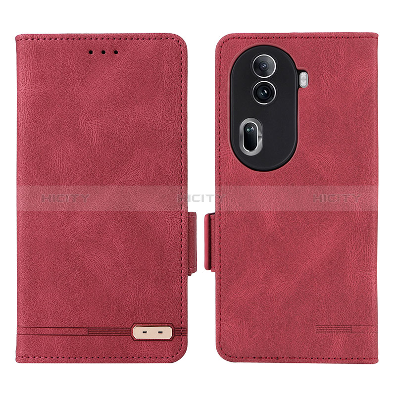 Handytasche Stand Schutzhülle Flip Leder Hülle L06Z für Oppo Reno11 Pro 5G Rot Plus