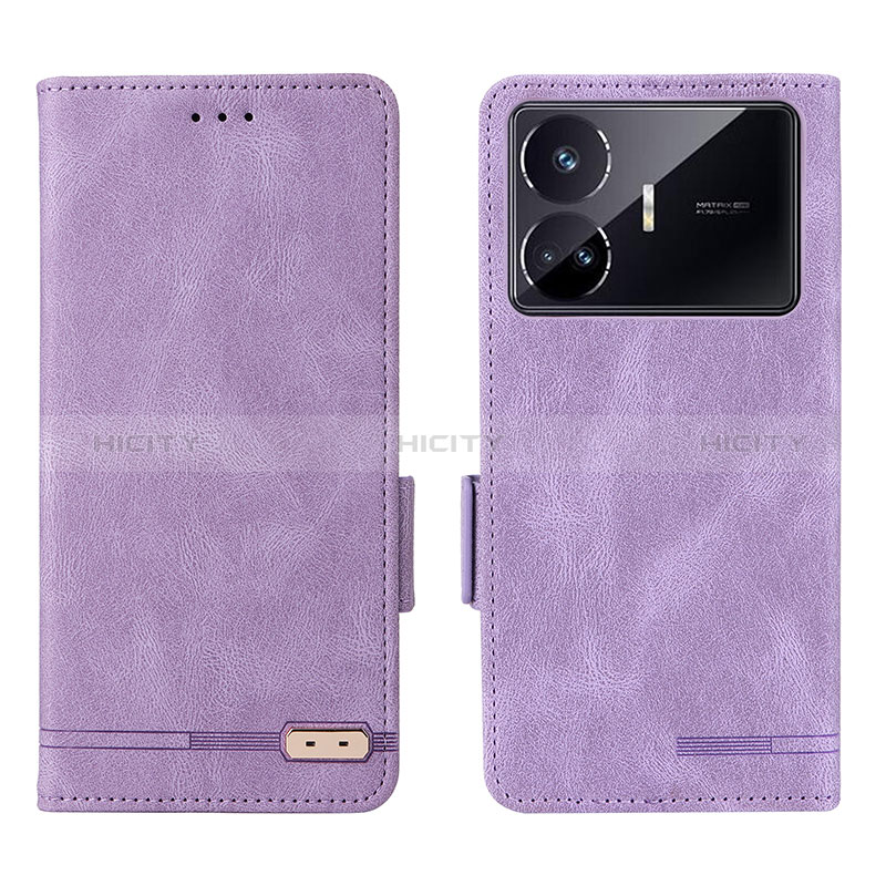 Handytasche Stand Schutzhülle Flip Leder Hülle L06Z für Realme GT Neo5 SE 5G Violett