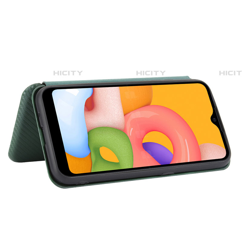 Handytasche Stand Schutzhülle Flip Leder Hülle L06Z für Samsung Galaxy A01 SM-A015 groß