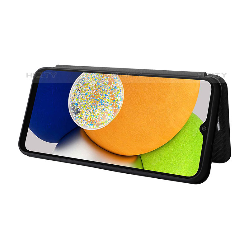 Handytasche Stand Schutzhülle Flip Leder Hülle L06Z für Samsung Galaxy A03 groß