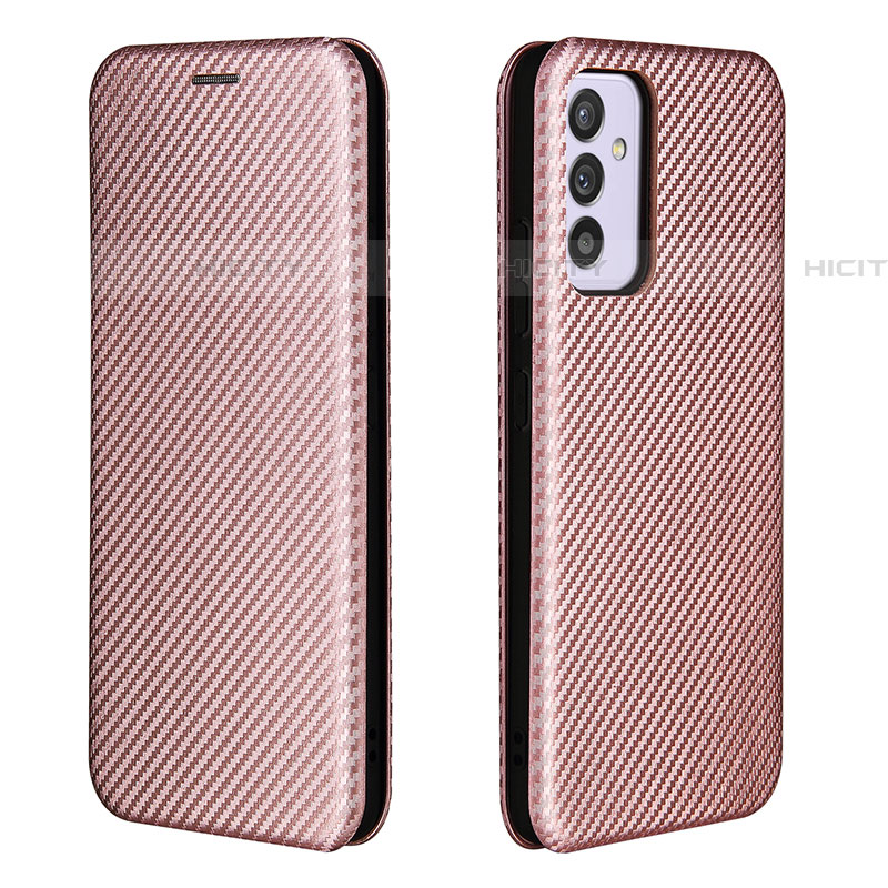 Handytasche Stand Schutzhülle Flip Leder Hülle L06Z für Samsung Galaxy A05s Rosegold