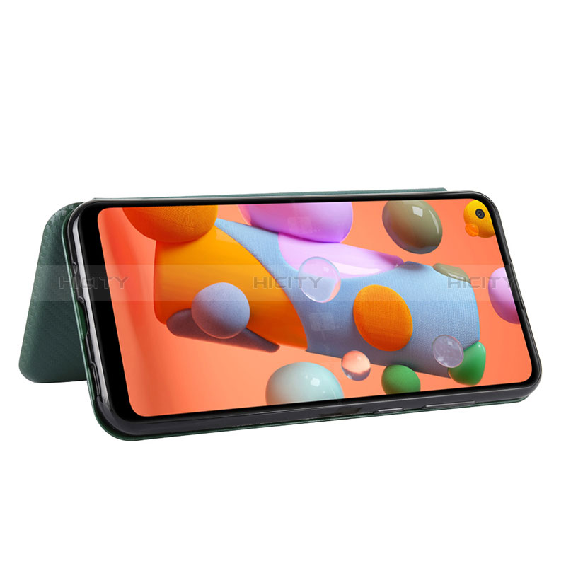 Handytasche Stand Schutzhülle Flip Leder Hülle L06Z für Samsung Galaxy A11 groß