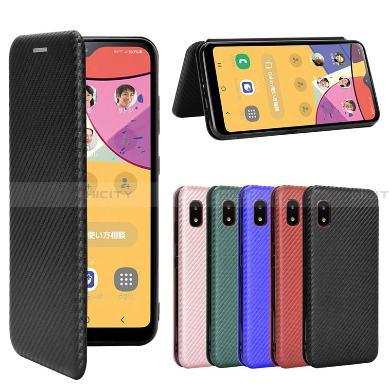 Handytasche Stand Schutzhülle Flip Leder Hülle L06Z für Samsung Galaxy A21 SC-42A