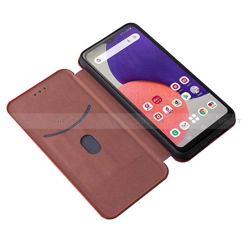 Handytasche Stand Schutzhülle Flip Leder Hülle L06Z für Samsung Galaxy A22 5G SC-56B groß